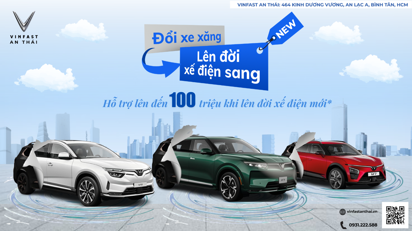 THU CŨ ĐỔI MỚI - ĐỔI XE ĐIỆN VINFAST, TIẾT KIỆM ĐẾN MỘT TRĂM TRIỆU!